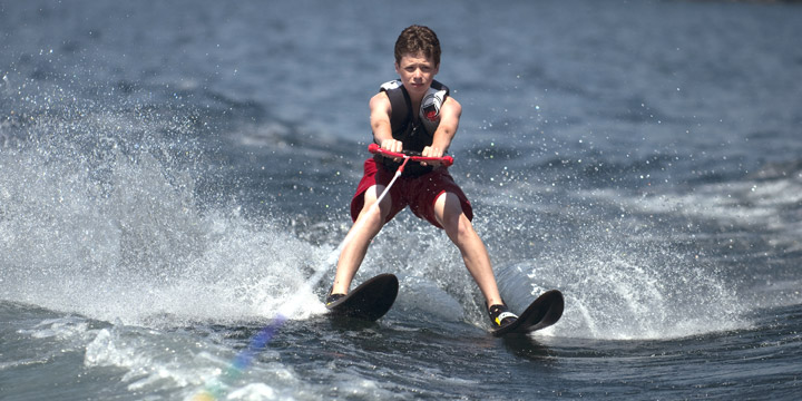 Waterskiing at Adirondack Camp
