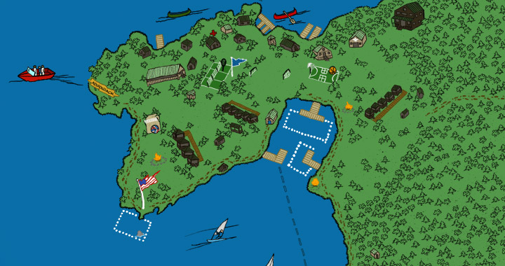 Map of Adirondack Camp